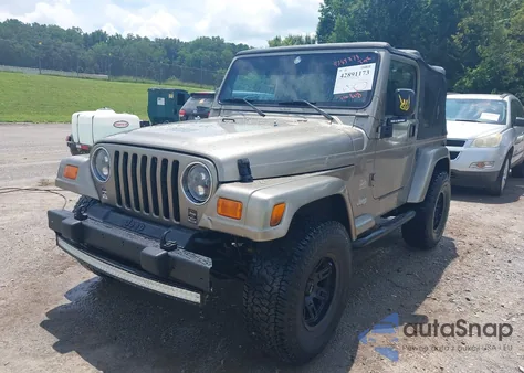 2003 Jeep Wrangler Sahara из США, поврежденный, VIN 1J4FA59S53P321353